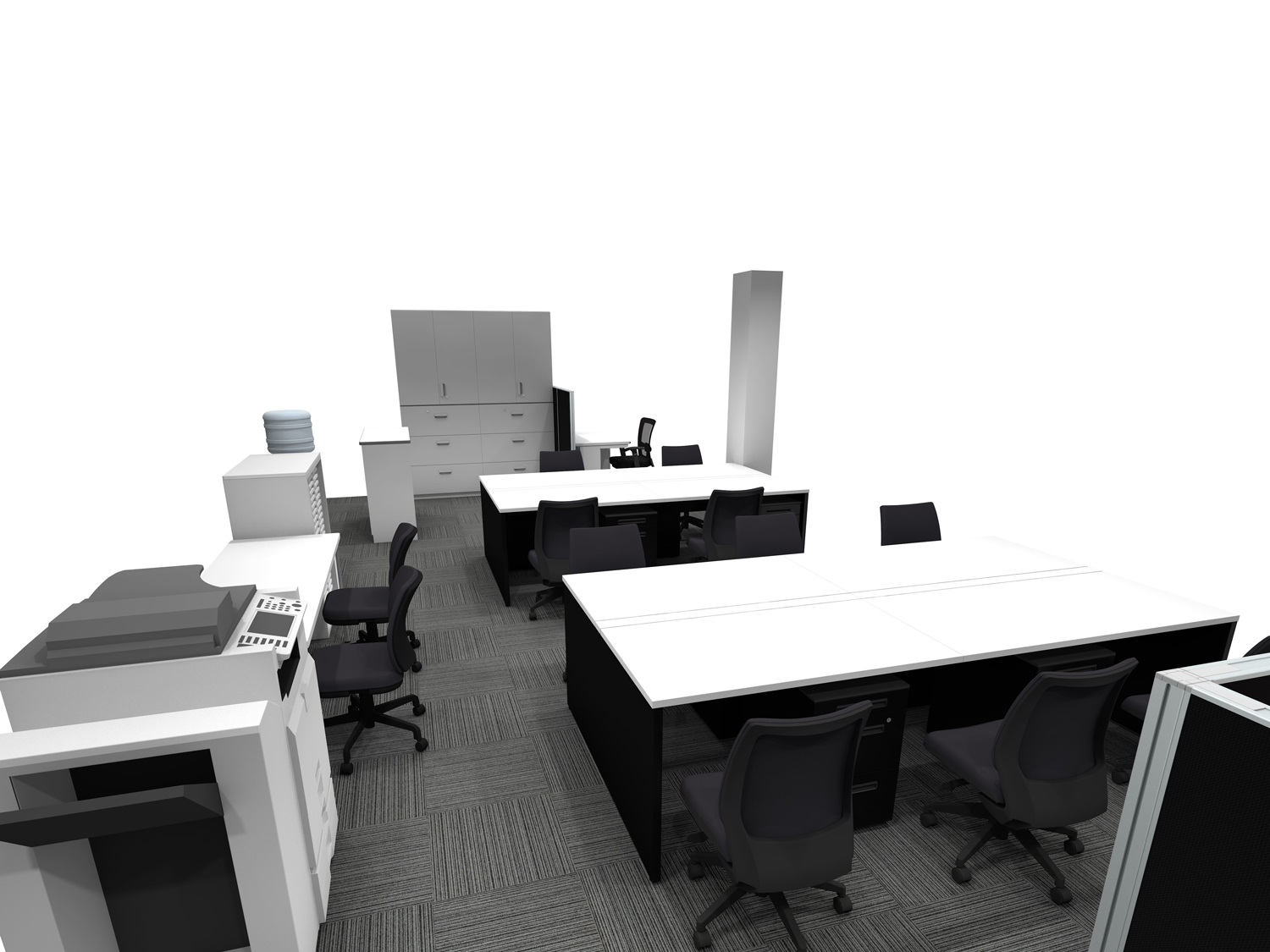 事務室3Dイメージ